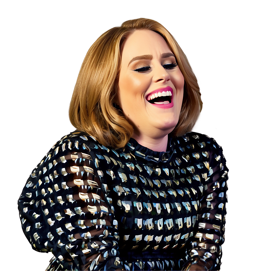 Download Adele Laughing Png Lmc2 | Wallpapers.com