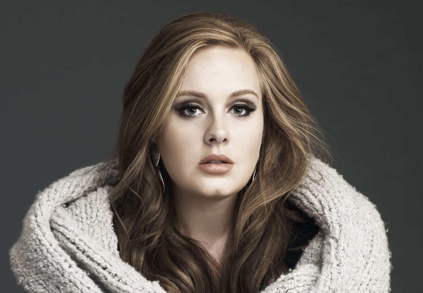 Adele posing for a photoshoot