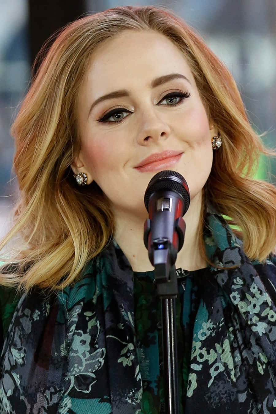 Adele performing live at Madison Square Garden