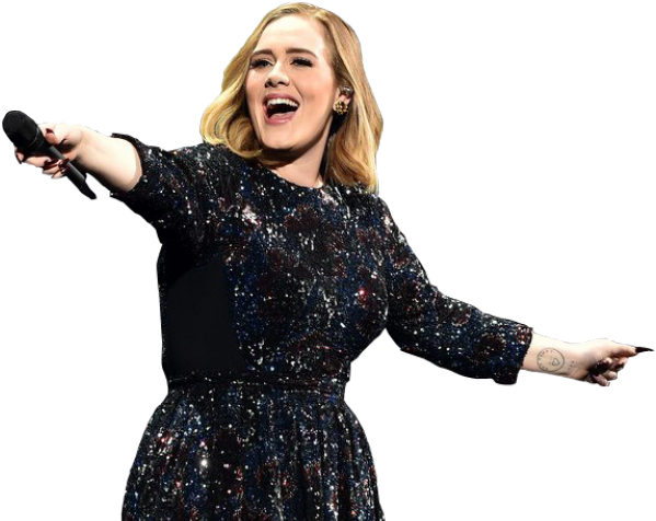 Adele Singing Performance PNG