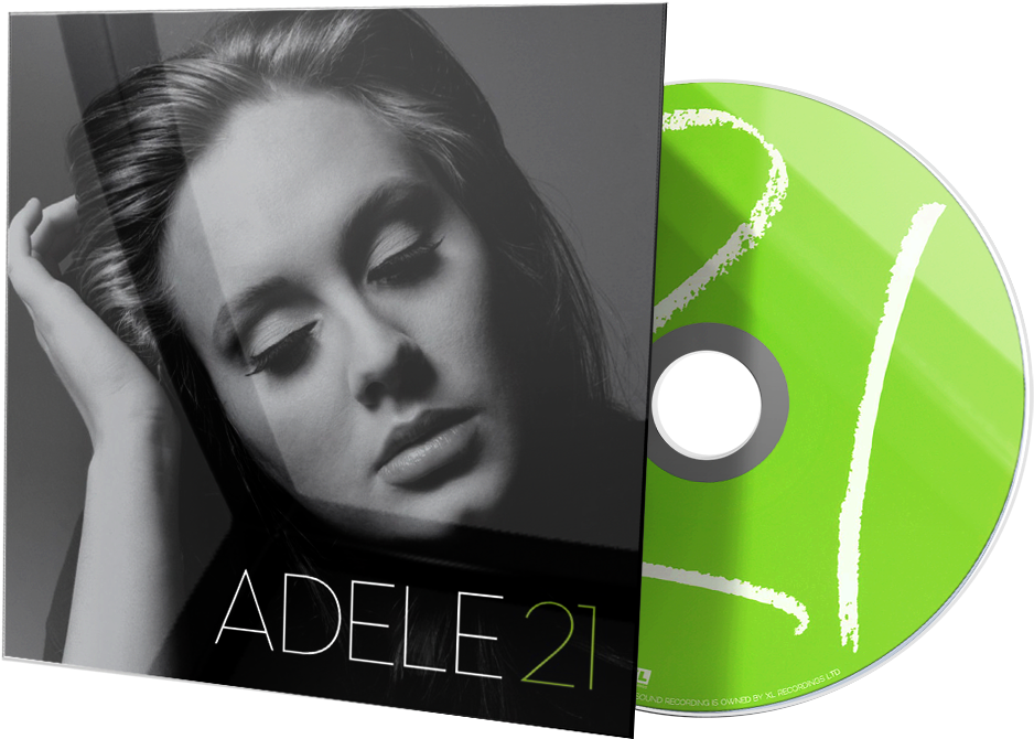 Adele21 Album Coverand C D PNG