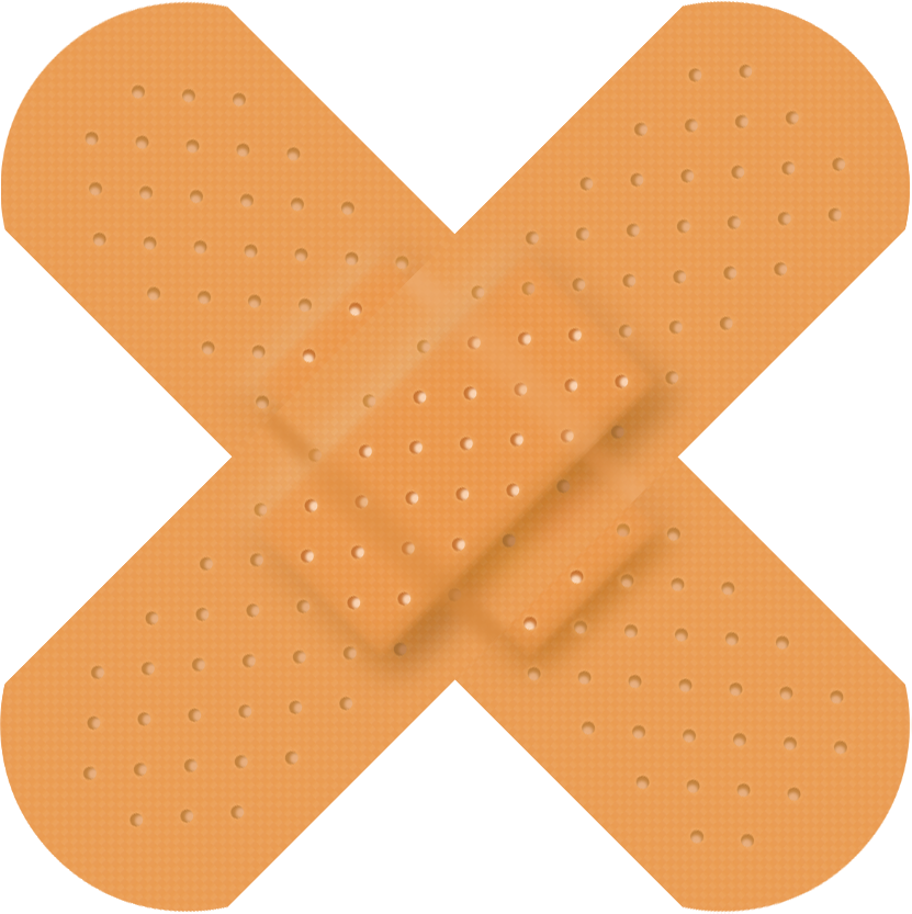 Adhesive Bandage Cross Plaster PNG