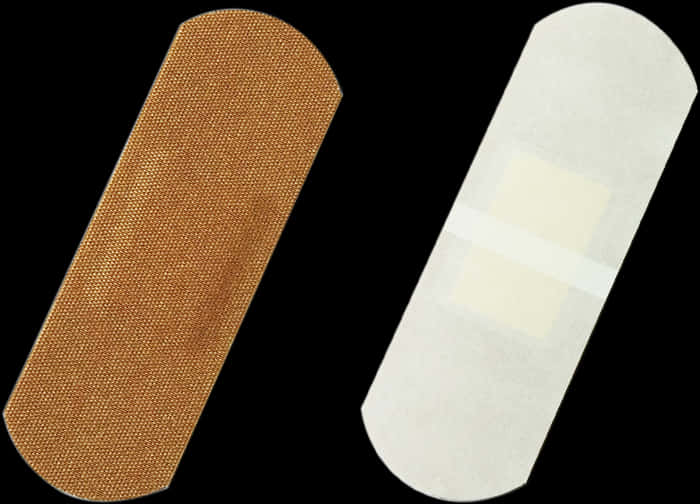 Adhesive Bandages Black Background PNG
