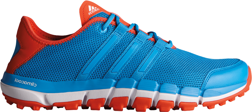 Adidas Blue Orange Running Shoe PNG