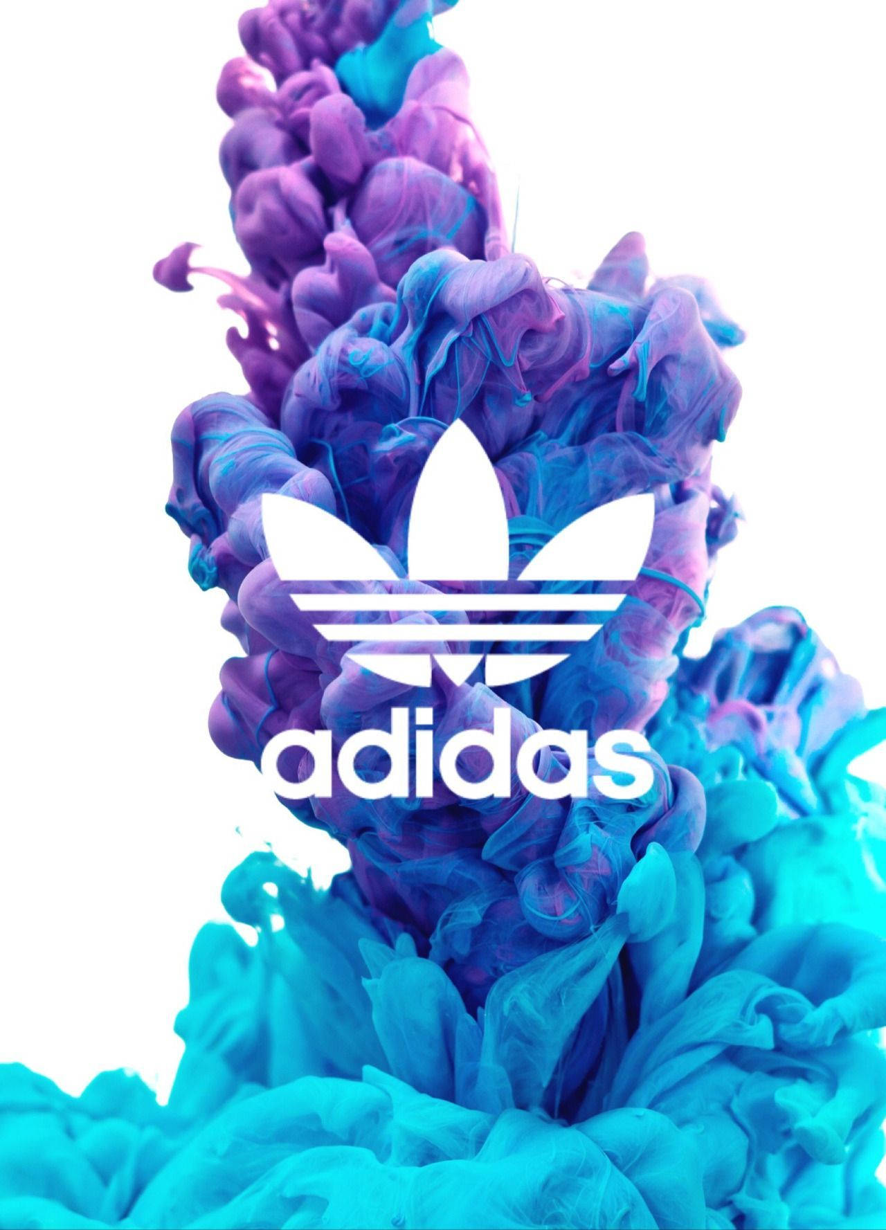 Adidas Brand Logo On Smoke