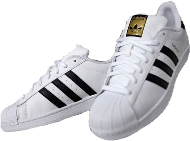 Adidas Classic White Black Sneakers PNG