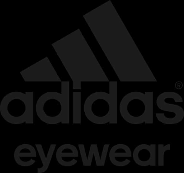 Adidas Eyewear Logo Black Background PNG