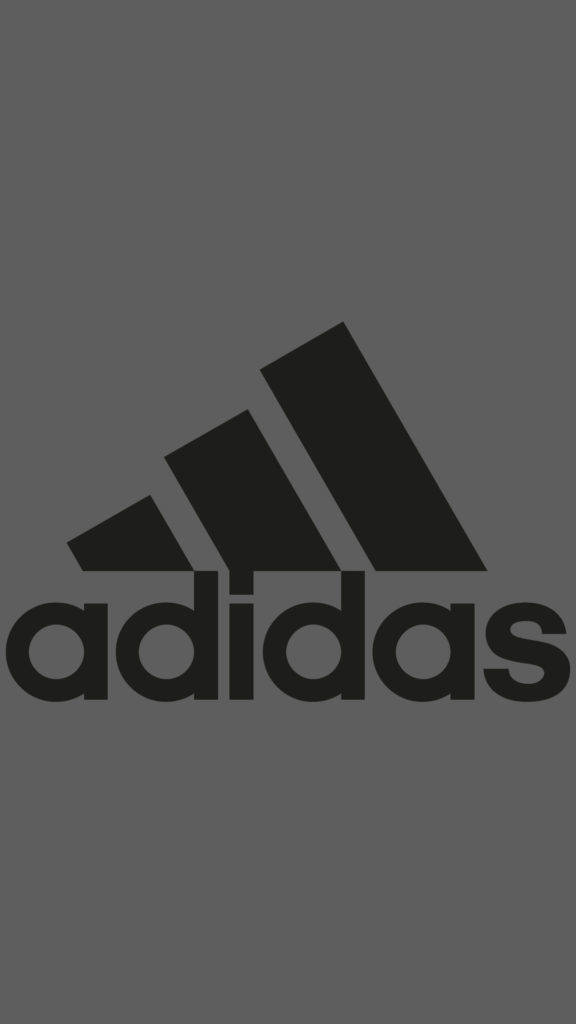Adidas Iphone Logo På Grå Baggrund Wallpaper