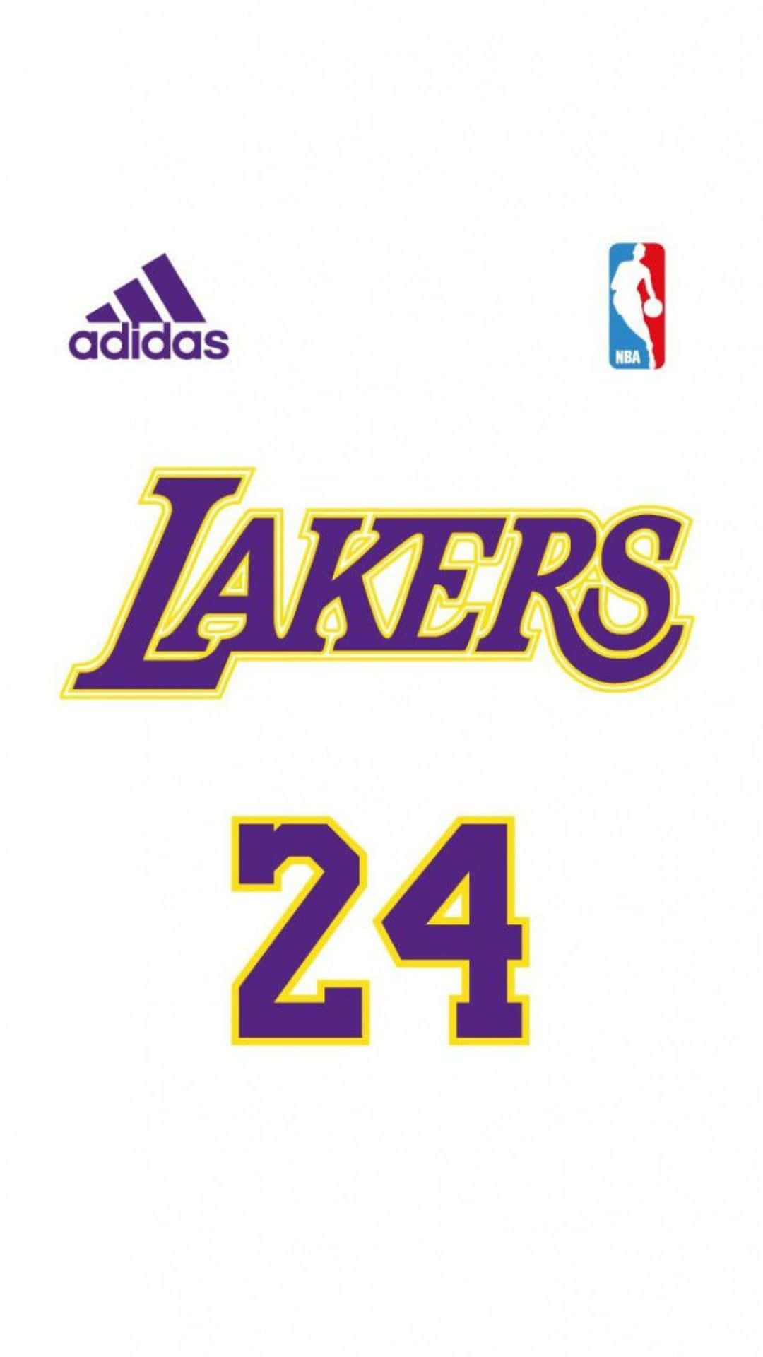 Adidas Lakers Jersey Nummer 24 Achtergrond