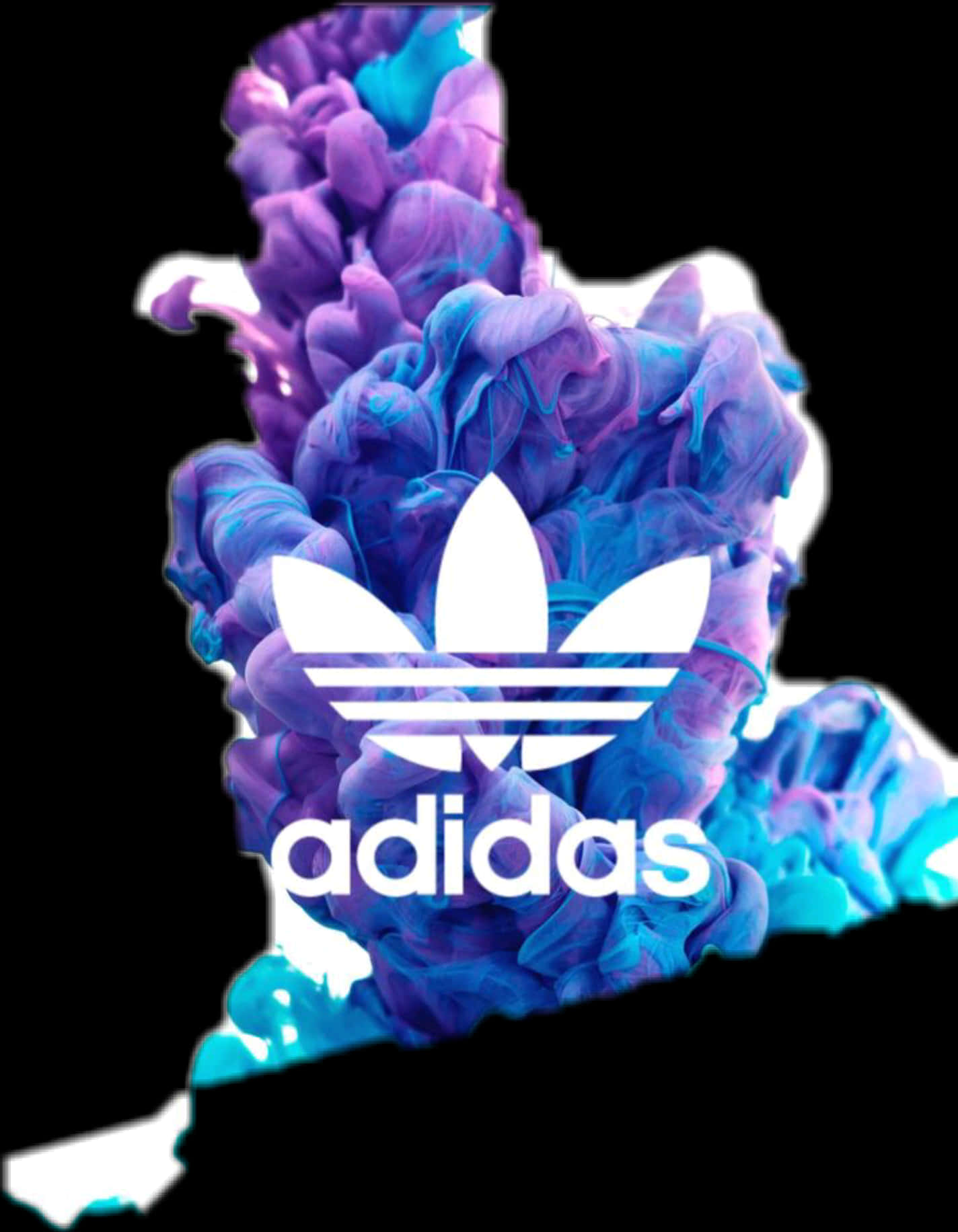 Adidas Logo Artistic Ink Design PNG