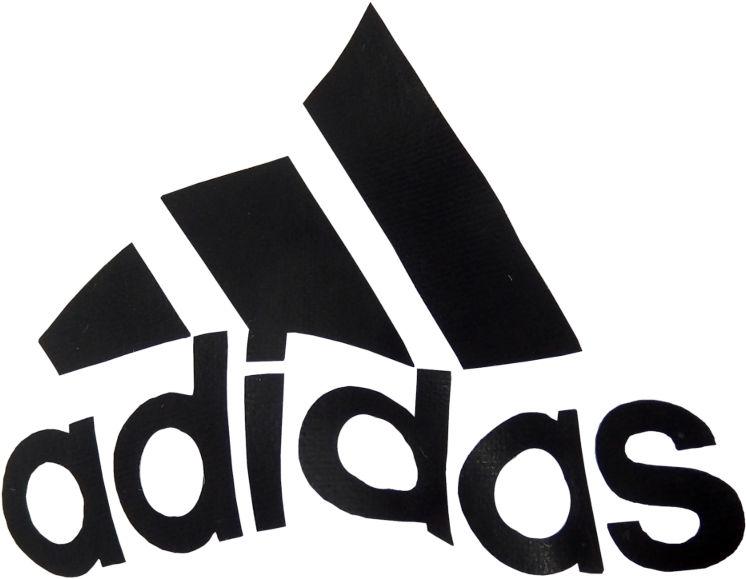 Adidas Logo Blackon Teal Background PNG