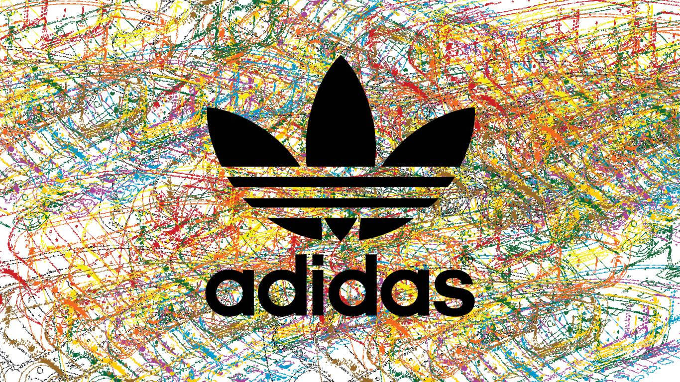 Adidas Logo Colorful Strokes