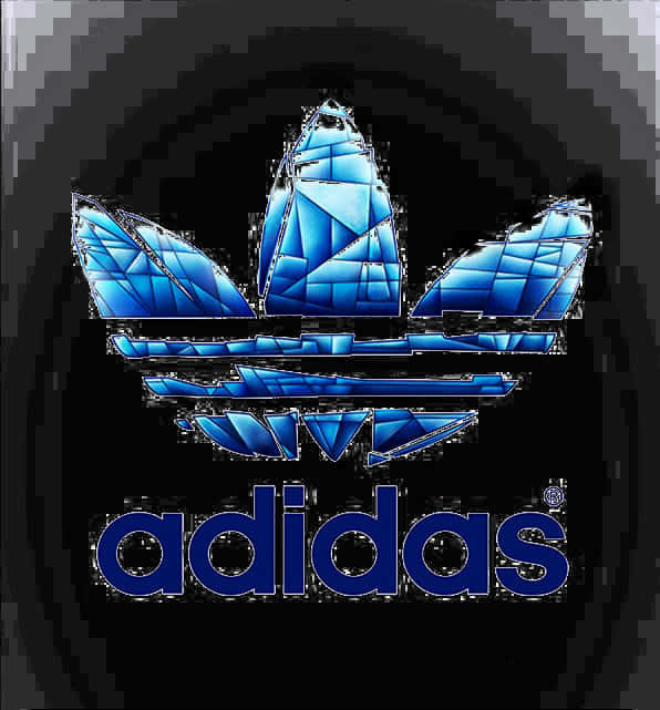 Adidas Logo Crystal Design PNG