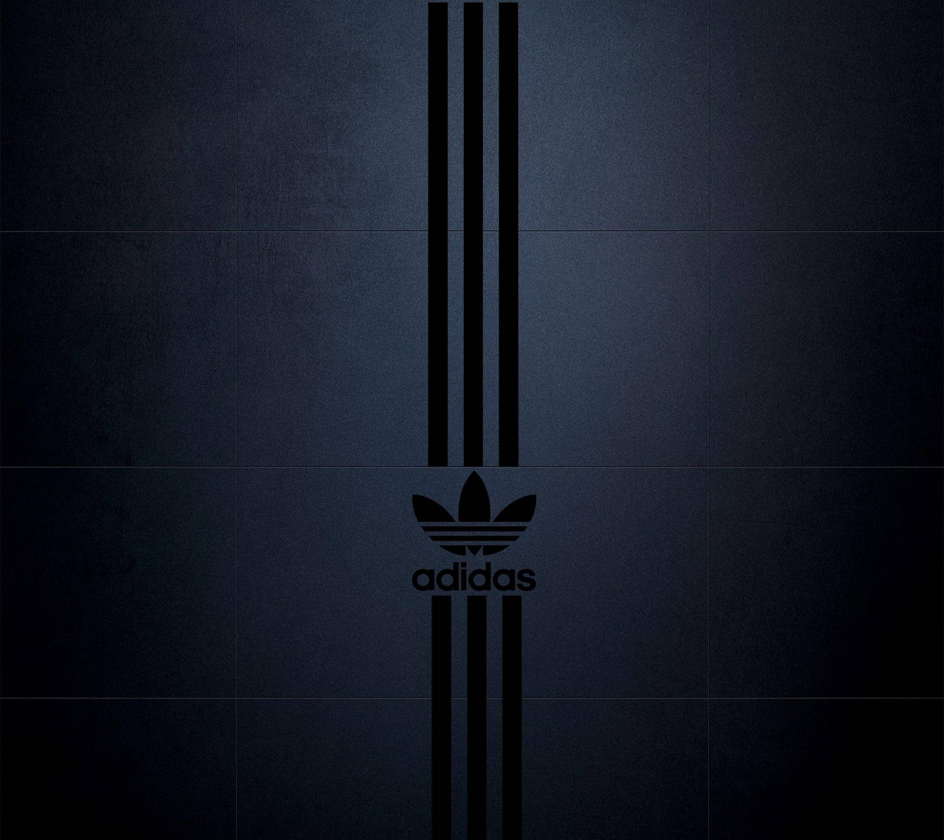 Adidas Logo In Matte Black