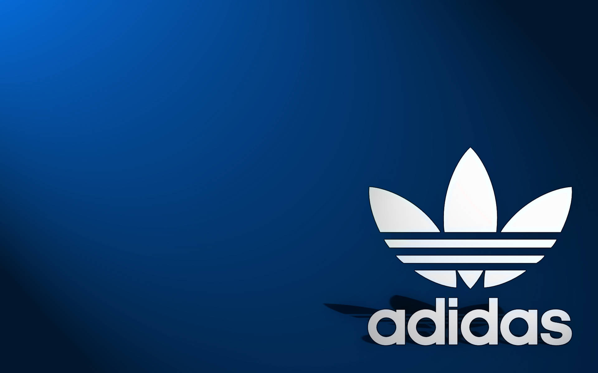 Adidas Logo Products Minimalist Blue Background Wallpaper