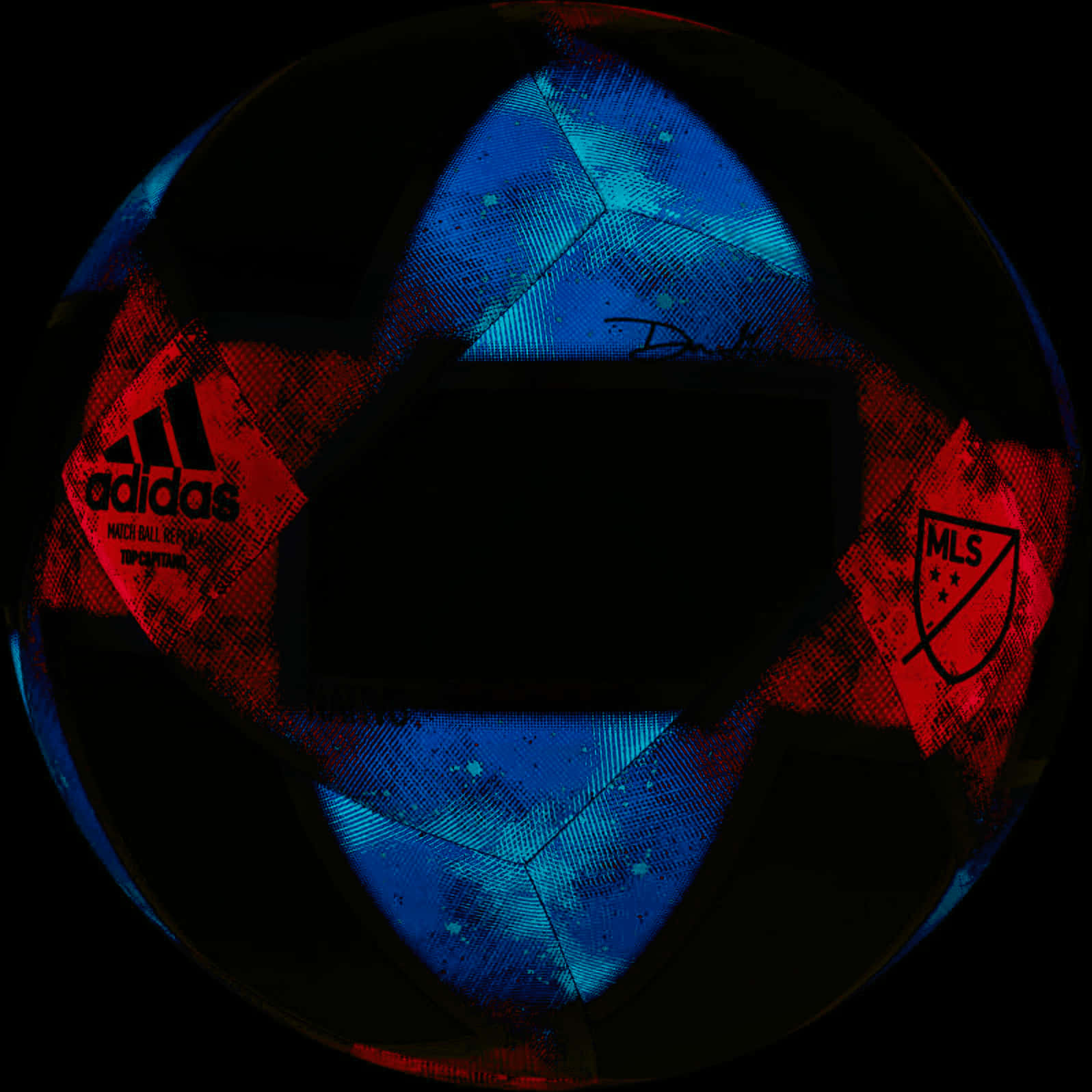 Adidas M L S Soccer Ball Artistic Design PNG