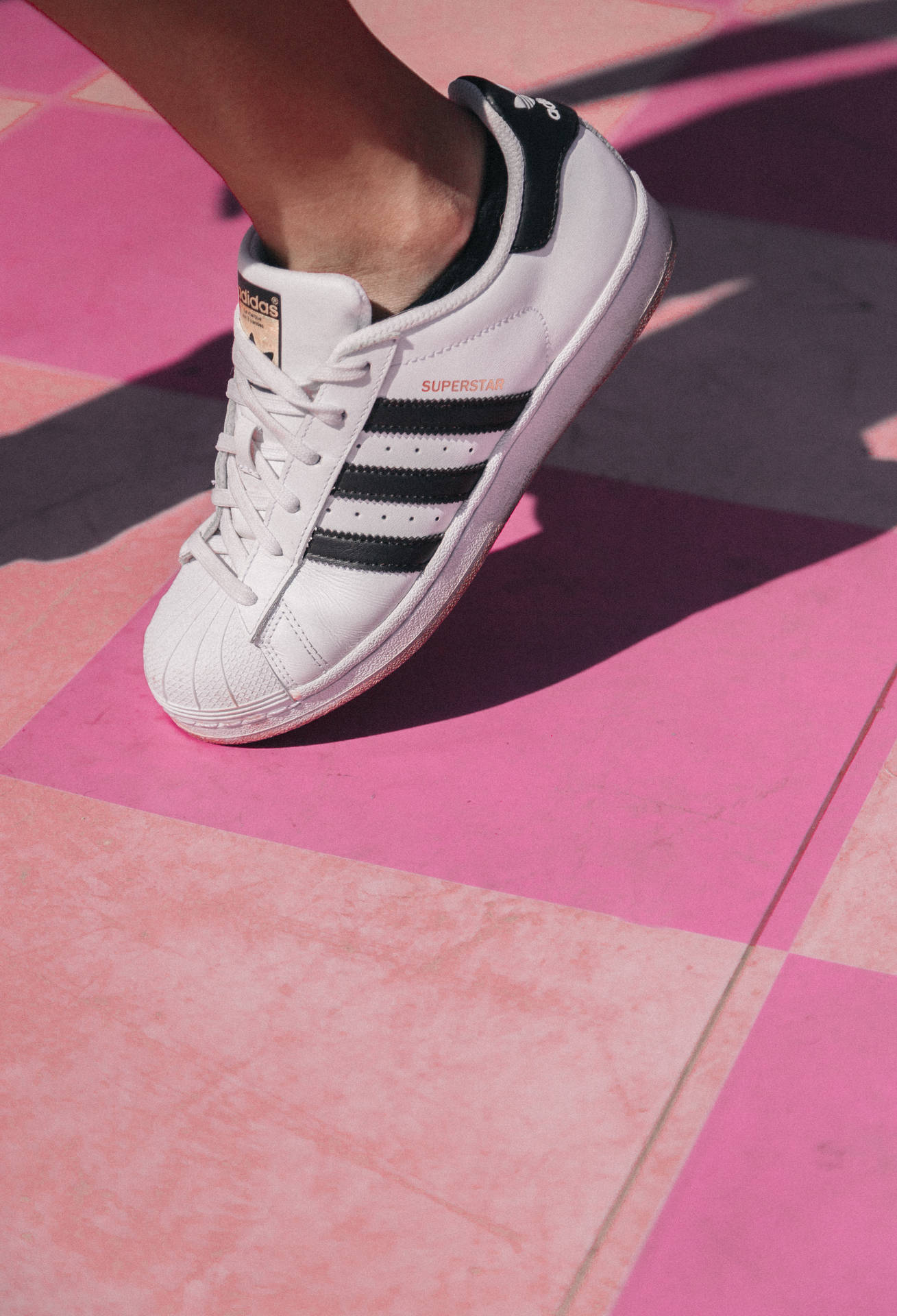 Download Adidas Superstar Pretty Pink Wallpaper 