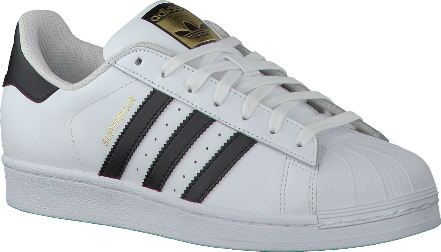 Adidas Superstar Sneaker White Black PNG