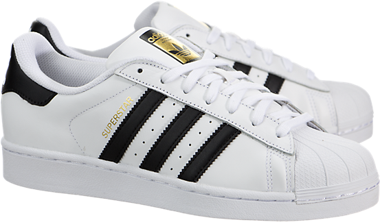Adidas Superstar Sneakers White Black PNG