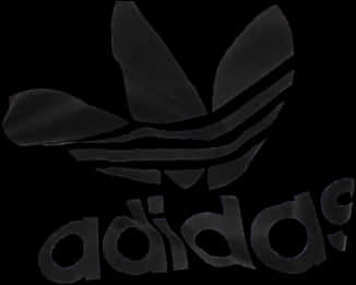 Adidas Trefoil Logo Black Background PNG