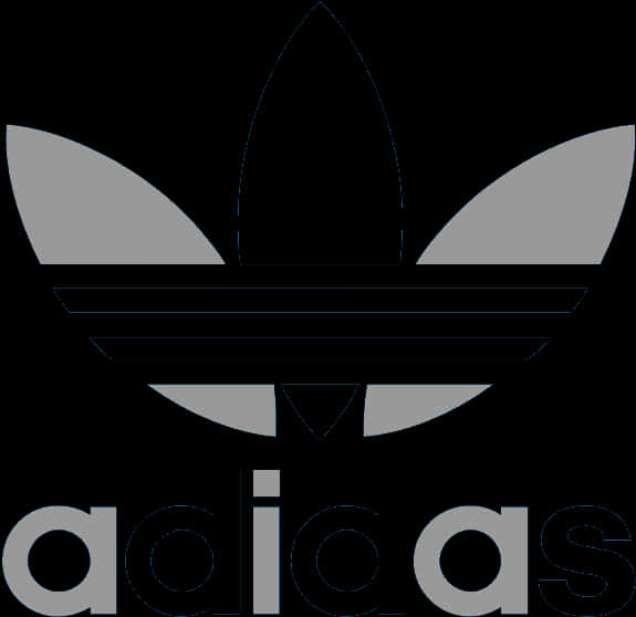 Adidas Trefoil Logo Black PNG