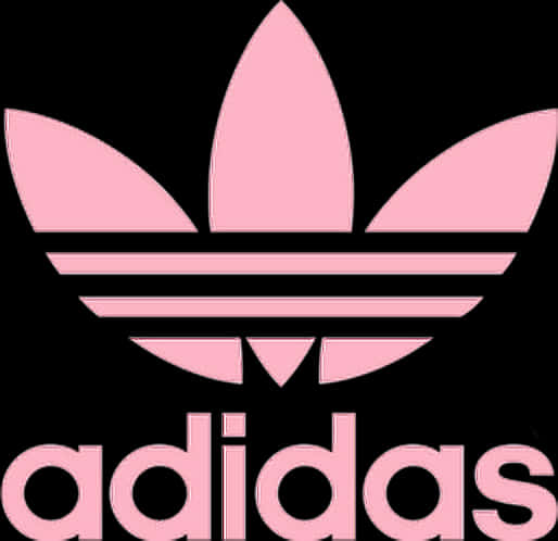 Adidas Trefoil Logo Pink PNG