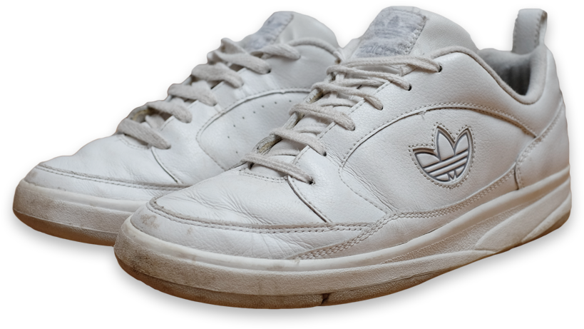 Adidas White Sneakers Isolated PNG