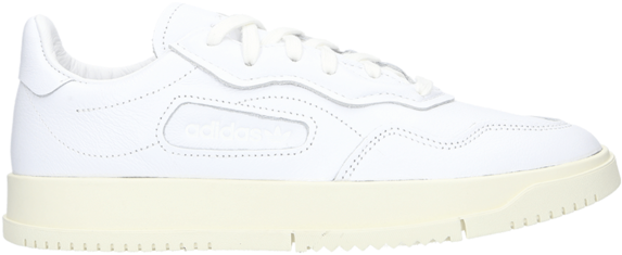 Adidas White Sneakerwith Cream Sole PNG