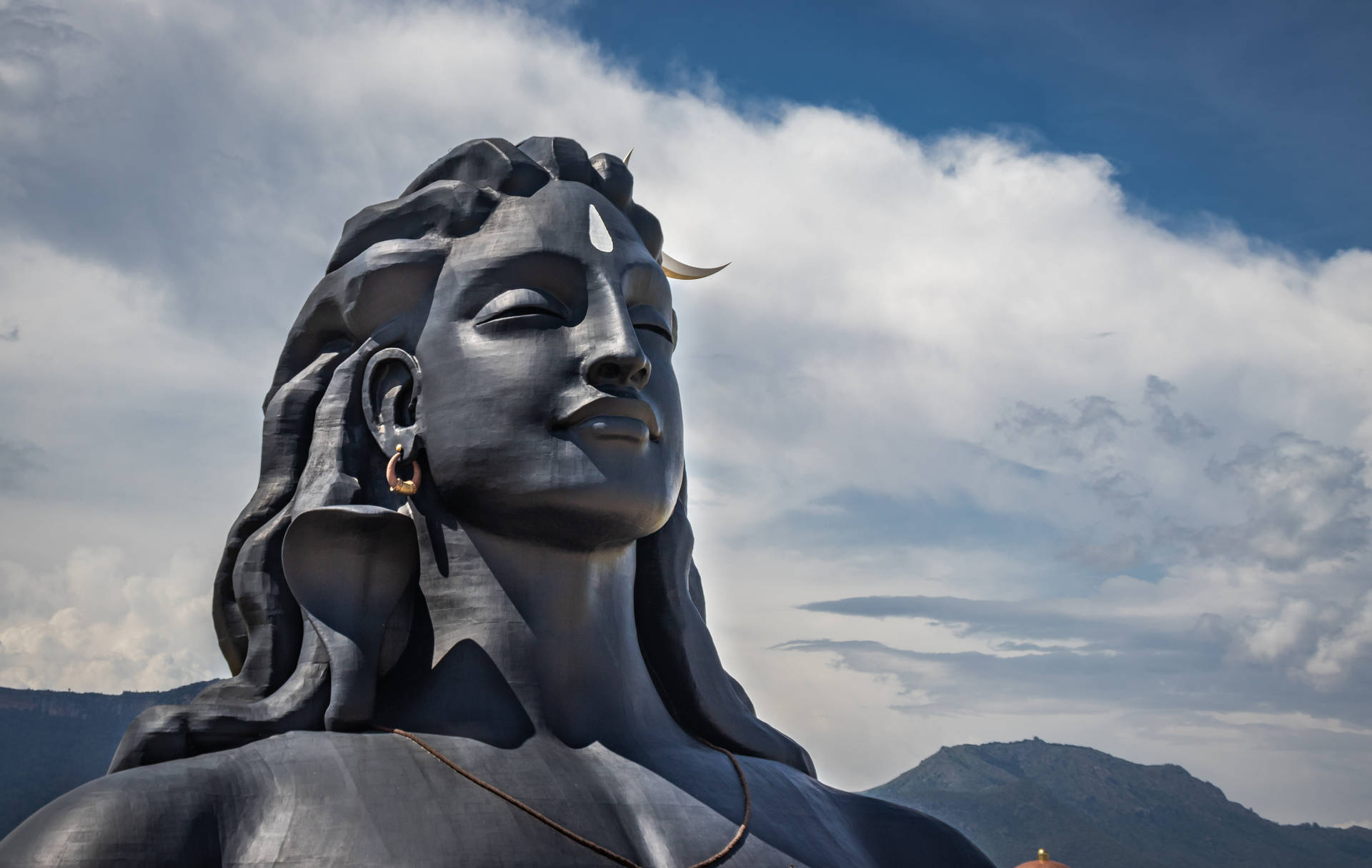 Download Adiyogi Shiva Statue At Coimbatore, India Wallpaper | Wallpapers .com