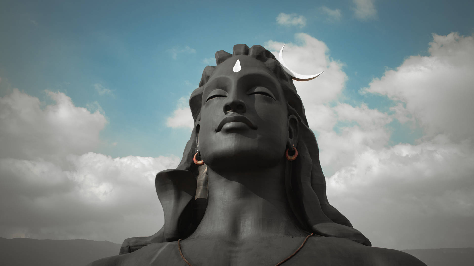 Adiyogi Shiva statue i Coimbatore Tamil Nadu. Wallpaper