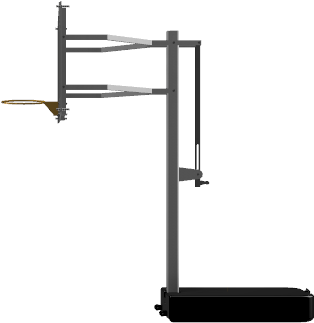 Adjustable Outdoor Basketball Hoop PNG