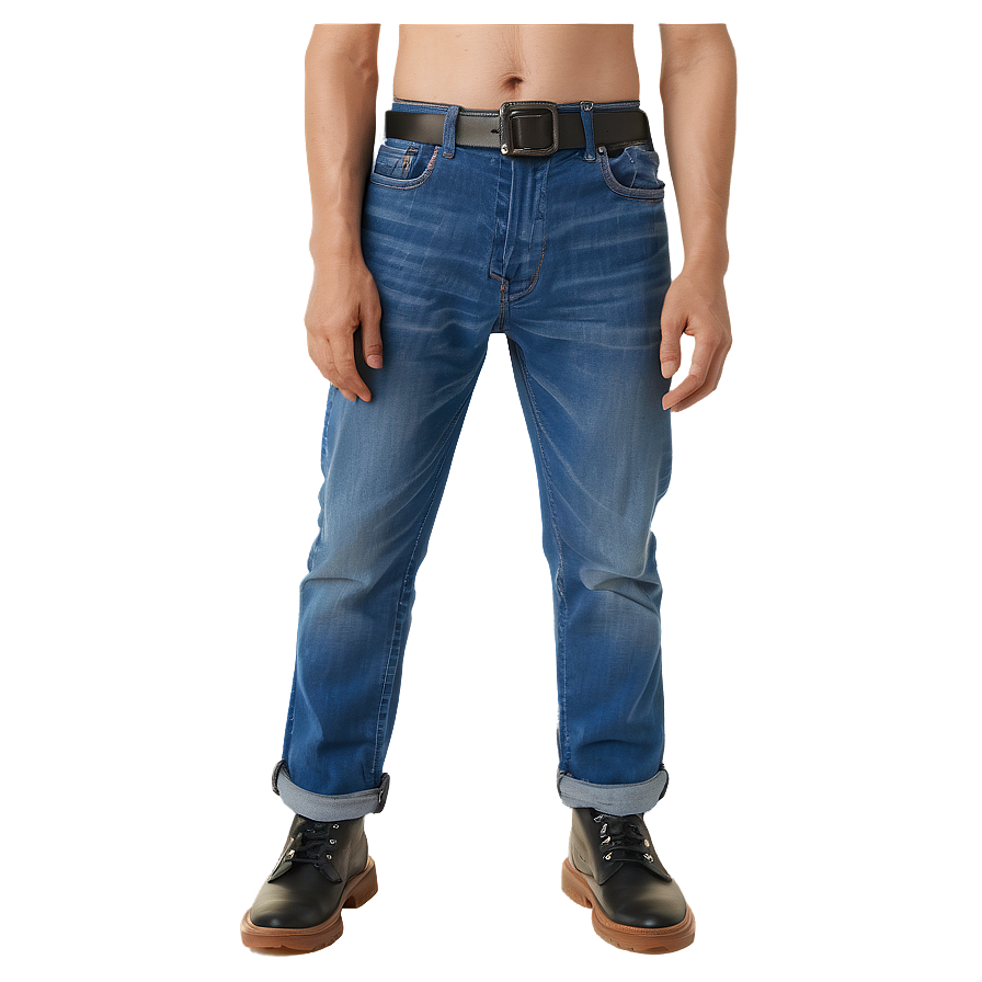 Adjustable Waist Blue Jeans Png Gjy PNG