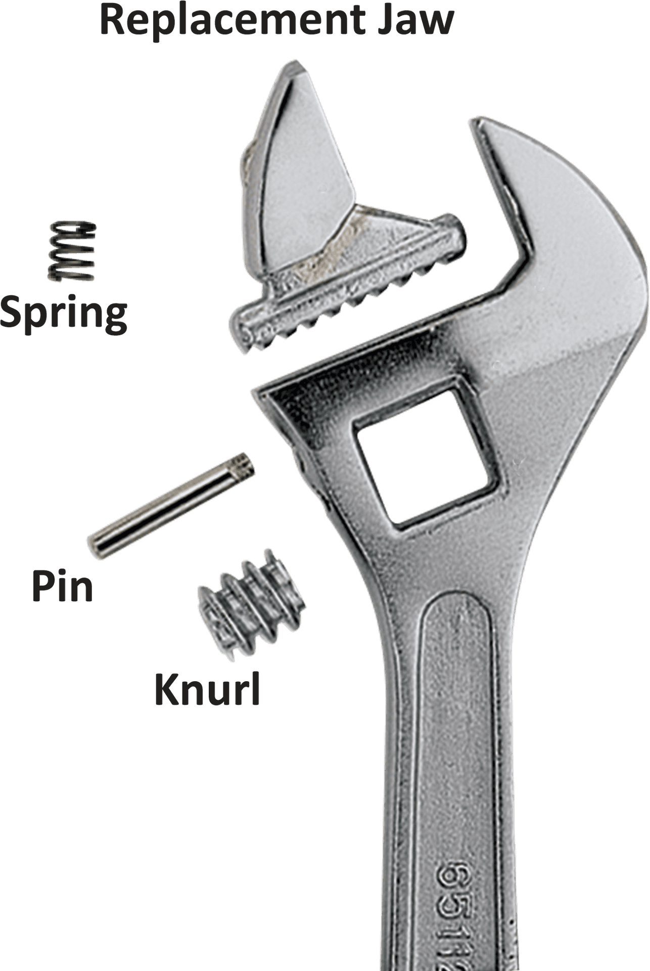 Adjustable Wrenchand Spare Parts PNG