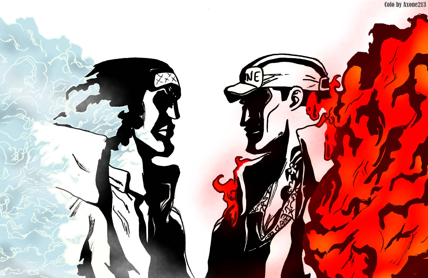 Admiral Akainu, The Unstoppable Force Of The Marine Justice System In One Piece. Wallpaper
