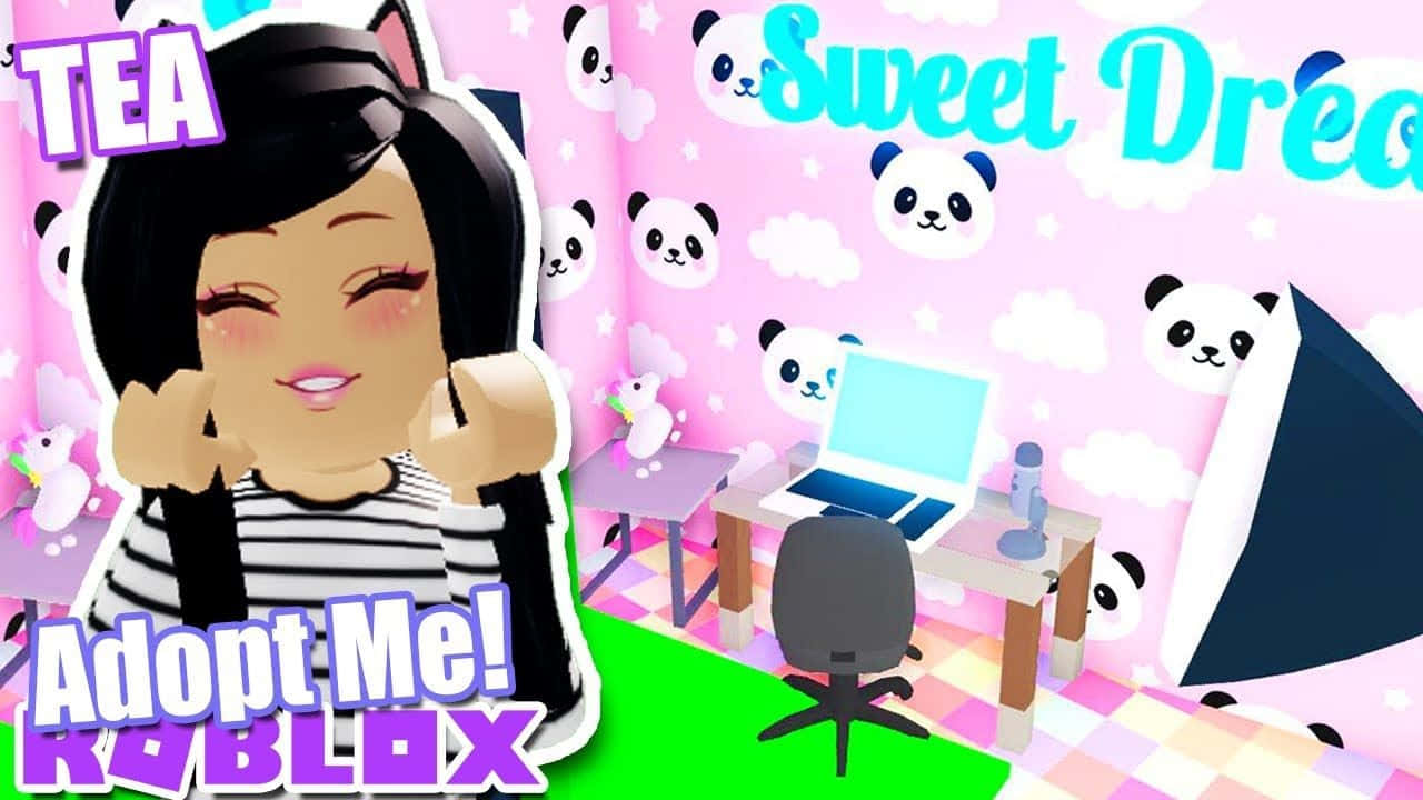 Adorable Krystin Plays Roblox Adopt Me Background