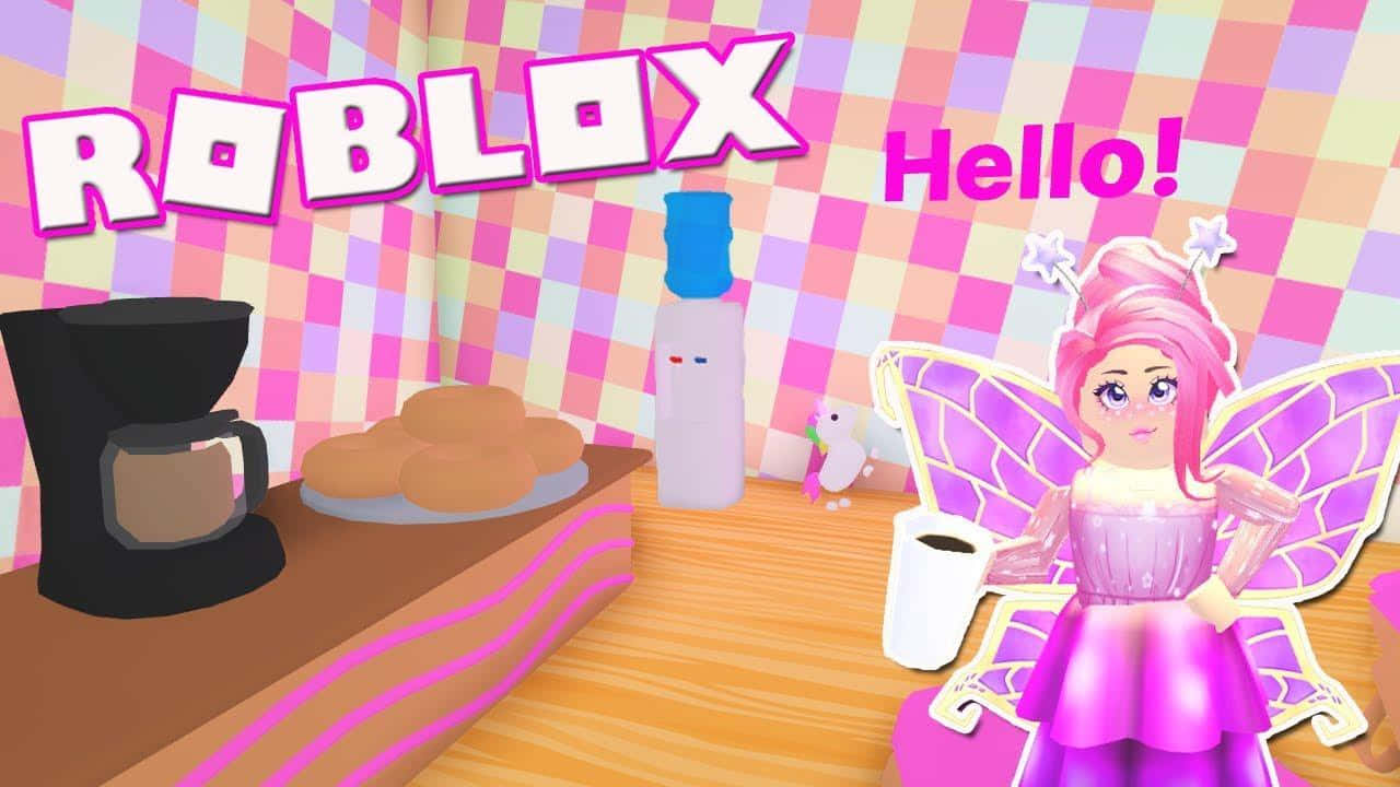 Pink Aesthetic Roblox Adopt Me Background