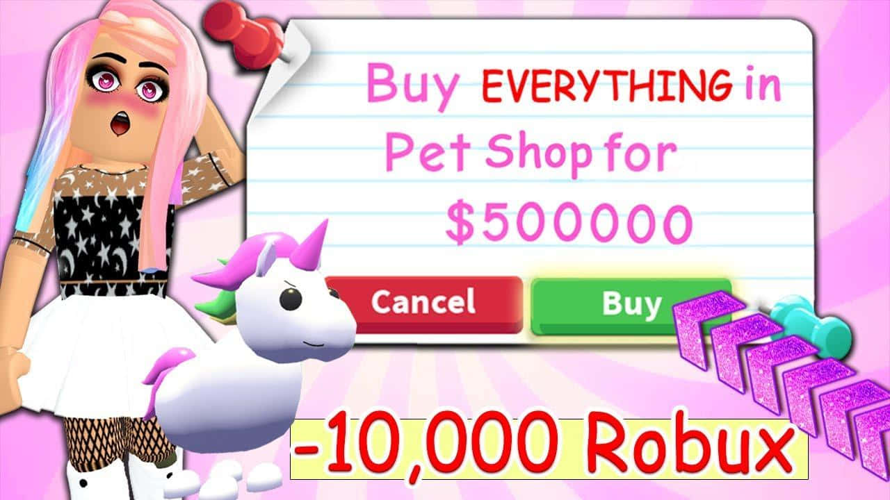 "Adopt a lovable virtual pet with Adopt Me!" Wallpaper