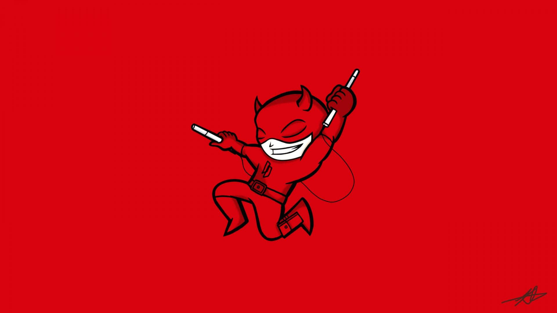 Adorable Animated Image Of Daredevil