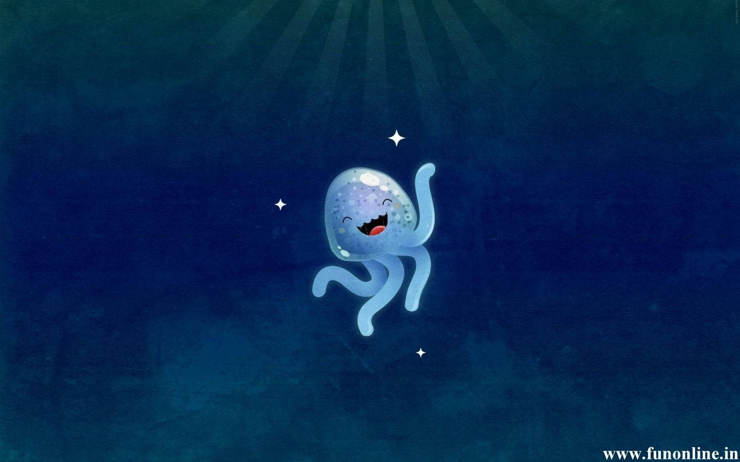Adorable Animated Jellyfish Wallpaper