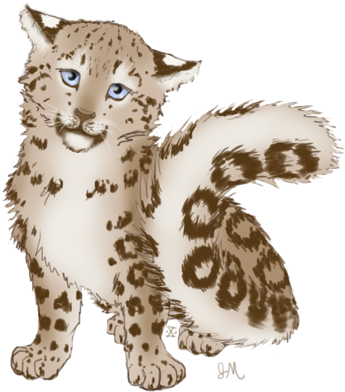 Adorable_ Animated_ Leopard_ Cub PNG