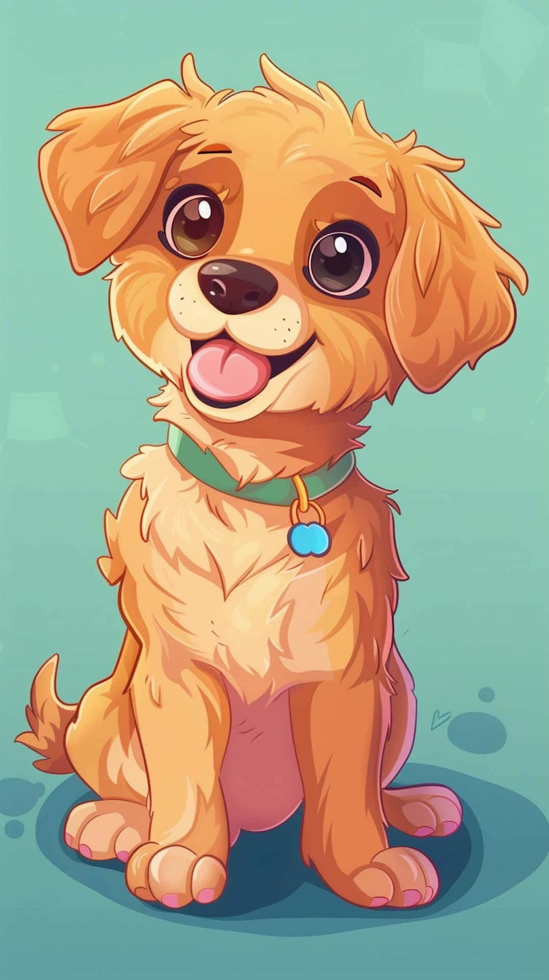 Adorable Anime Puppy Illustration.jpg Wallpaper