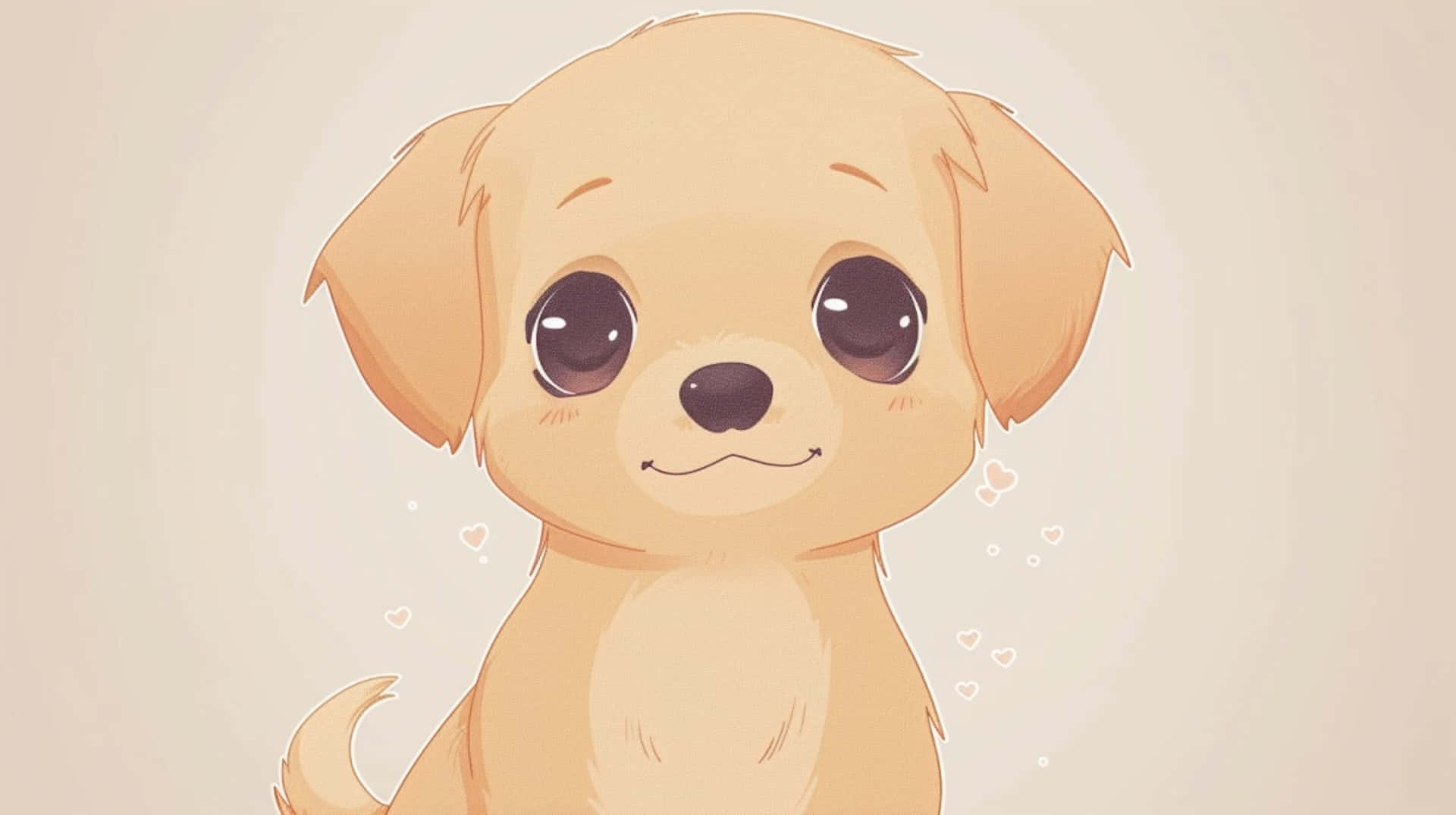Adorable Anime Puppy Illustration.jpg Wallpaper