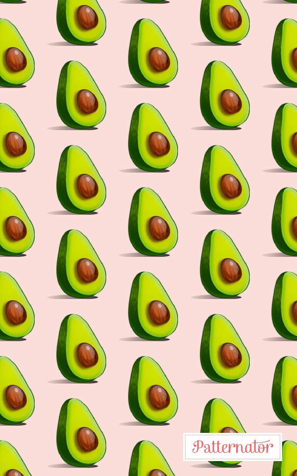 Adorable Avocado Fruit Patterns Graphic Art Picture