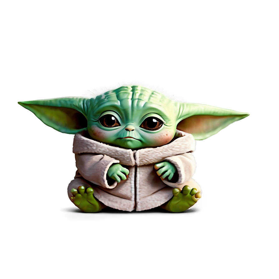 Download Adorable Baby Yoda Character Png 05062024 | Wallpapers.com