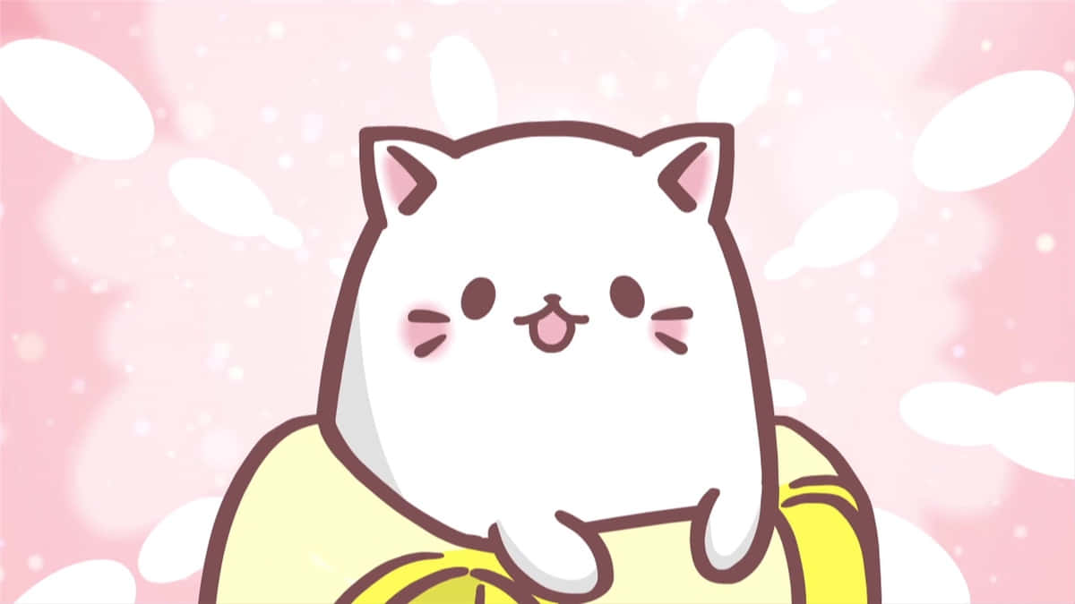 Adorable_ Banana_ Cat_ Illustration Wallpaper