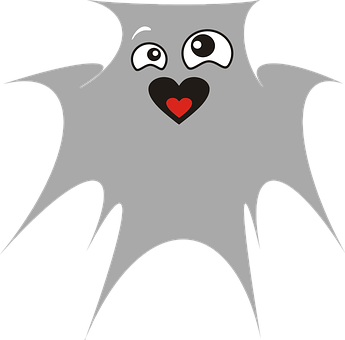 Adorable Cartoon Bat Love PNG