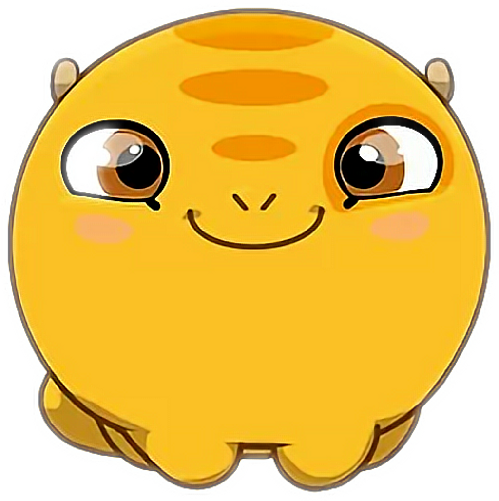 Adorable Cartoon Hippo Sticker PNG