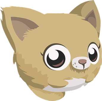 Adorable_ Cartoon_ Kitten_ Vector PNG