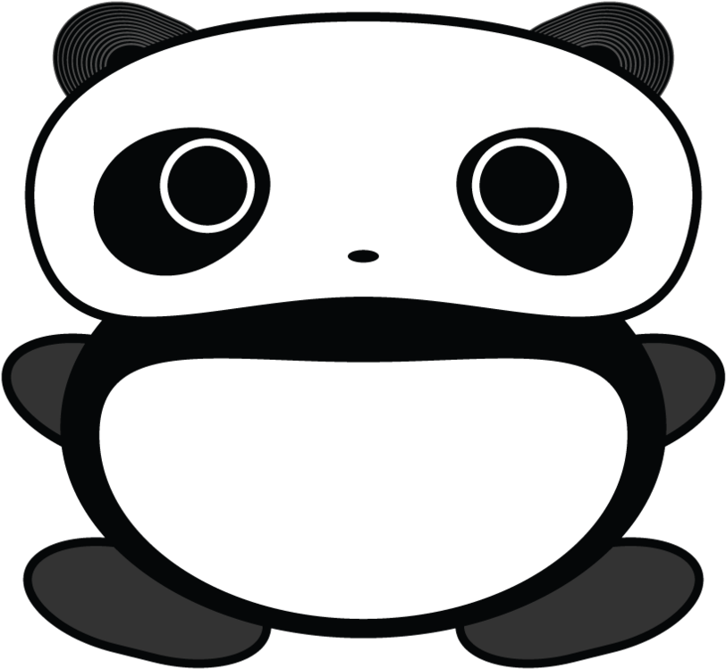 Adorable Cartoon Panda Graphic PNG