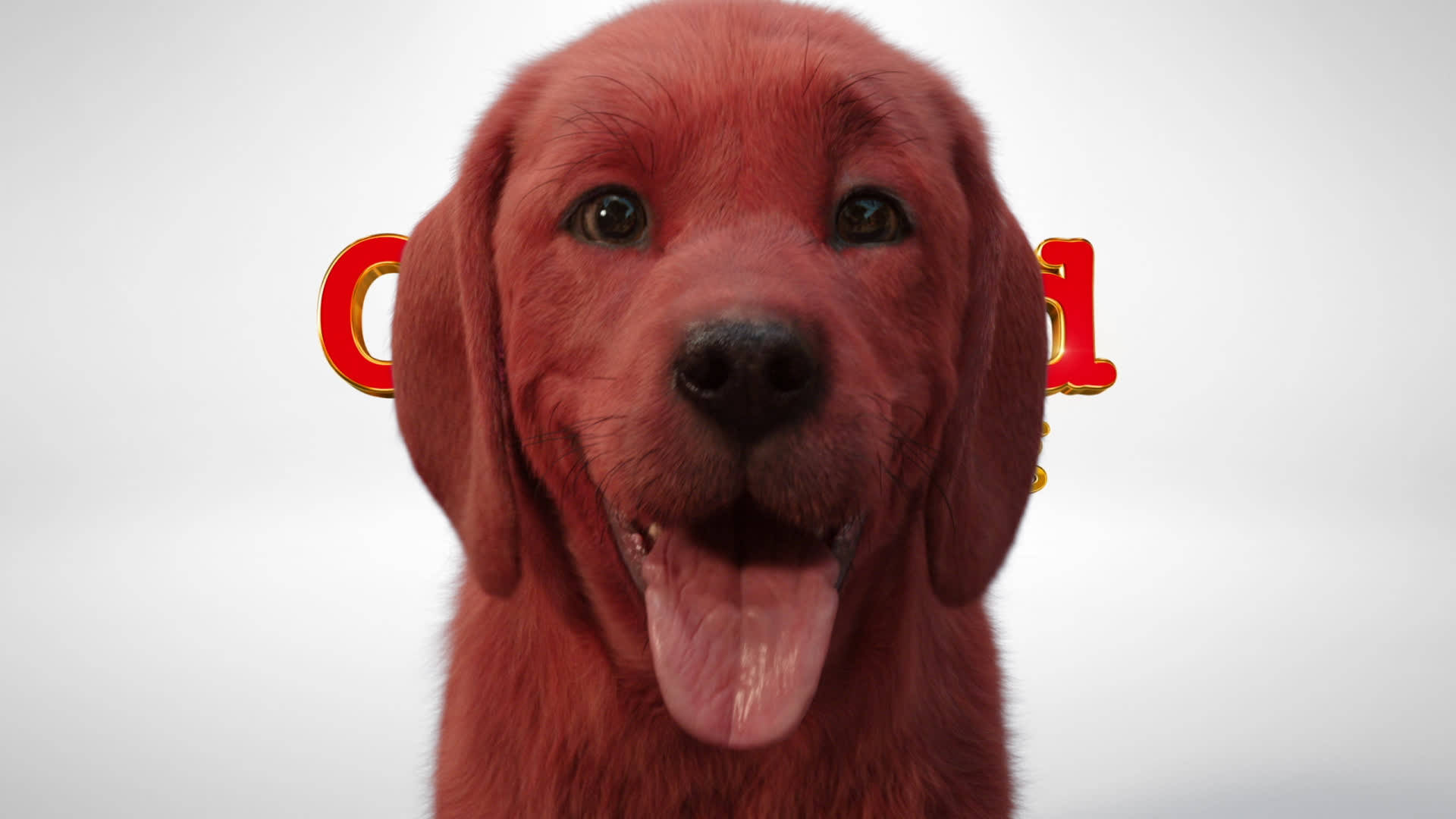 Adorable Clifford The Big Red Dog Background